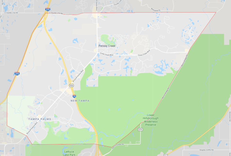 New Tampa Computer Repair near me tampa map